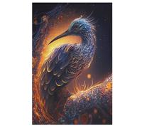 Animal Heron 1000 Pieces Wooden Jigsaw Puzzle for Adults Puzzles Brain Exercise Challenge High Difficulty Game for Kids （78×53cm）