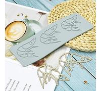 Animal Hollow Leaf Candy Mold, Chocolate Candy 3D Hollow Bee/Bird/Snail/Cow Silicone Mold, Sugar Craft Cake Decoration, Cupcake Top, Polymer Clay (D_8.60x2.92x0.12inch)