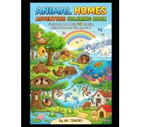 Animal Homes Adventure Coloring Book: Discover, Learn & Color 20 Amazing Animal Homes for Kids Ages 3-8