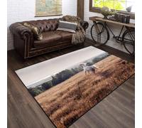 Animal Horse 3D Printing Bedroom Carpet 80 X 120 Cm - Indoor Doorway Non-Slip Floor Mat Carpet - Soft Touch - Polyester - Easy To Clean - Suitable For Dining Room, Kitchen, Table, Home, /5556755321730