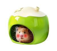 Animal House, Hamster Cave, 5.83 Inch Hamsterz House Bed, Fruit Shape, Ceramic Hamster Cooling Nest, Hideaway Habitats for Small Animal Cooling for Squirrels, Lemmings, Hedgehogs and Chinchilla