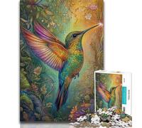 Animal Hummingbird JigsawPuzzle 1000 Pieces for Teenagers,Challenging To Complete But Fun And Humorous Birthday Present,Gifts,Wall Art 75x50cm