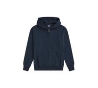 Animal Icon Men’s Logo Zip Through Hoodie - Soft Cotton Full Zip Sweatshirt with Adjustable Hood & Side Pockets - Spring, Summer, Hiking & Travel Dark Blue XS