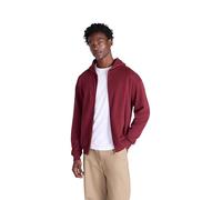 Animal Icon Men’s Logo Zip Through Hoodie - Soft Cotton Full Zip Sweatshirt with Adjustable Hood & Side Pockets - Spring, Summer, Hiking & Travel Burgundy XL