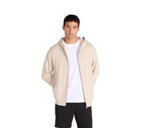 Animal Icon Men’s Logo Zip Through Hoodie - Soft Cotton Full Zip Sweatshirt with Adjustable Hood & Side Pockets - Spring, Summer, Hiking & Travel Beige XL