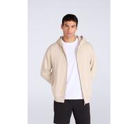 Animal Icon Men’s Logo Zip Through Hoodie - Soft Cotton Full Zip Sweatshirt with Adjustable Hood & Side Pockets - Spring, Summer, Hiking & Travel Beige XL