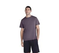 Animal Icon Mens Plain Cotton T-Shirt - Lightweight Relaxed Fit Everyday Use Top - Autumn Winter Walking, Hiking, Outdoors & Trekking Grape XL