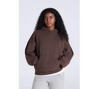 Animal Idol Womens Drop Shoulder Hoodie Brown L