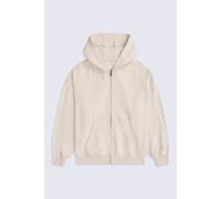 Animal Women's 'Idol' Soft 100% Cotton Casual Logo Comfortable Zip Through Hoodie in Cream | Size: Medium Animal Cream M