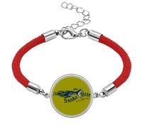 Animal Illustrarion Bite Snake Pattern Lucky Red String Bracelet Rope Bracelet Handmade