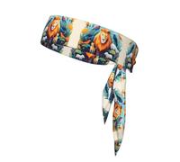 Animal Illustration Sports headband for outdoor running, mountain climbing and cycling forehead protection