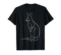Animal Illustration Wallaby Lover T-Shirt