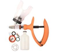 Animal Injector Gun, Veterinary Adjustable Continuous Syringe, 2ml/5ml/10ml Livestock Precision Injection with Bottle(F,2ML)