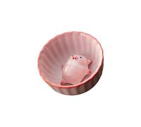 Animal Inside Ceramics Water Cup Pigs Figurine Teacup Spit Bubble Under Bottom Funny Teacups for Women Mens Pippy Figurine Teacup