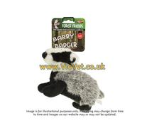 Animal Instincts Barry Badger Plush Dog Toy - Small