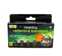 Animal Instincts Flashing & Reflective Dog Bandana, High Visibility, M/L
