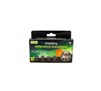 Animal Instincts Flashing & Reflective Dog Bandana, High Visibility, S/M