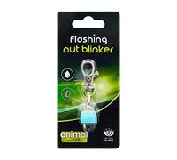 Animal Instincts Flashing Safety Nut Blinker Charm for Dogs & Cats, Blue