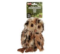 Animal Instincts Forest Friends Squeaky Plush Dog Toy Soft Comfort Puppy Toy Ollie Owl - Small