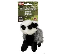 Animal Instincts Forest Friends Squeaky Plush Dog Toy Soft Comfort Puppy Toy Barry Badger - Small