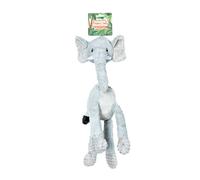 Animal Instincts Jungle Buddies Elephant Plush Dog Toy with Squeaker, Large