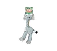 Animal Instincts Jungle Buddies Elephant Plush Dog Toy with Squeaker, Small