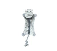 Animal Instincts Jungle Buddies Hippo Plush Dog Toy with Squeaker, 25 cm