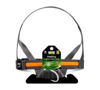 Animal Instincts Light Up Dog Harness Flashing Dog Walking Safety USB Light Nylon Harness, Grey/Orange - Small, 60cm