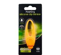 Animal Instincts Orange Flashing Safety Clip Silicone Blinker - One Size