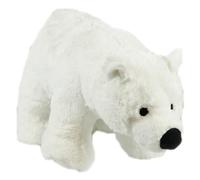 Animal Instincts Snow Mates Perdita Polar Bear, Squeaky Soft Plush Chew Companion Dog Toy -Small