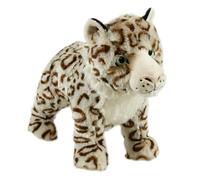 Animal Instincts Dog Toy Snow Mates Sophia Snow Leopard - Squeaky Soft Plush Chew Companion - Small