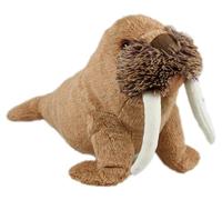 Animal Instincts Snow Mates Winston Walrus, Squeaky Soft Plush Chew Companion Dog Toy - Small
