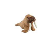 Animal Instincts Snow Mates Winston Walrus, Squeaky Soft Plush Chew Companion Dog Toy - Small