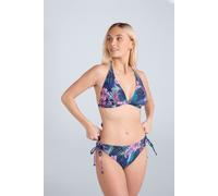 Animal Iona Womens Halter Printed Bikini Top - Dark Blue - Dark Blue - Size: 14