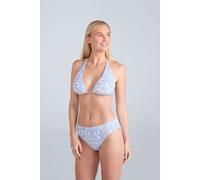 Animal Iona Womens Halter Printed Bikini Top - Light Blue - Light Blue - Size: 6