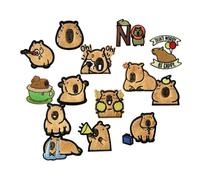 Animal Iron on Patches, Capybara Shape Sew on Patches for Hats, Cute Embroidered Appliques for Teachers Teens Parents Cloth Toys Fashion Designers Home Textiles Hats