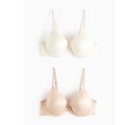 Animal Jacquard Print Underwired T-Shirt Bra 2 Pack 32B