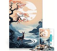 Animal Japan Vibes 1000 Piece Puzzle For Adults Mind Skill Play Laser Cut for Flawless Fit Rewarding Activity for Rainy Days (50x75cm)