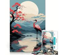 Animal Japan Vibes Adults Puzzles 1000 Piece Jigsaws Recall Skill Fun High Precision Die Cut Easy to Learn Family Enjoyment (38x26cm)