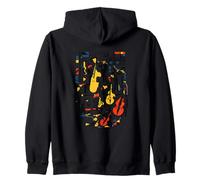 Animal Jazz Band Orchestra Musicians Zip Hoodie