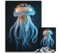 Animal Jellyfish Jigsaw Puzzles for Adults 1000 Piece Challenging Puzzles Family Game Night Fun DIY Decorative Artwork 1000 PCS(75x50cm)