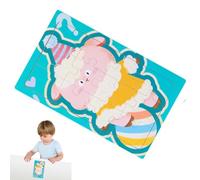 Animal Jigsaw Puzzle Toy Ages 3+ Preschool Learning, Cultivates Observation | 12 Pieces Parent-Child Interactive Toys, Preschool Learning Activities, for Bedroom, Living Room, Classroom, Study Roo