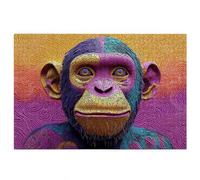 Animal Jigsaw Puzzles for Adults 1000, 1000 piece Jigsaw Puzzles for Adults, Challenging Wooden Jigsaws Puzzle for The Whole for Women, Puzzle for Home Decor, Gifts for Women, Theme: Chimpanzees E-30