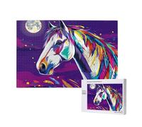 Animal Jigsaw Puzzles for Adults 120, Horse Puzzles for Adults Wooden, Funny/Difficult/Impossible/Challenging Decompression Games, As a Birthday and Holiday Decor Gift for Women and Men M-996