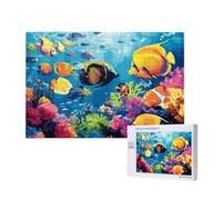 Animal Jigsaw Puzzles for Adults 1500, Fish Puzzles for Adults Wooden, Funny/Difficult/Impossible/Challenging Decompression Games, As a Birthday and Holiday Decor Gift for Women and Men M-366