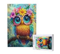Animal Jigsaw Puzzles for Adults 500 Piece, Owl Puzzles for Adults Wooden, Funny/Difficult/Impossible/Challenging Decompression Games, As a Birthday for Women and Men ML-854