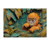 Animal Jigsaw Puzzles for Adults 5000, 5000 piece Jigsaw Puzzles for Adults, Challenging Wooden Jigsaws Puzzle for The Whole for Women, Puzzle for Home Decor, Gifts for Women, Theme: Chimpanzees R-16