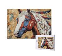 Animal Jigsaw Puzzles for Adults 5000, Horse Puzzles for Adults Wooden, Funny/Difficult/Impossible/Challenging Decompression Games, As a Birthday and Holiday Decor Gift for Women and Men M-979