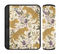 Animal Jungle Leopard 2 Pack car Seatbelt Covers More Comfort Driving for SUV forro para cinturon de seguridad