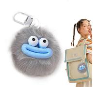 Animal Keychains - Multicolor Sausage Mouth Ball Charm,Fashionable Ball Keyring Ornament, Cute Furry Hair Ball Keychain for Car, Key, Bag
